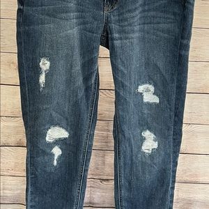 White House Black Market distressed jeans. Girlfriend style size 8